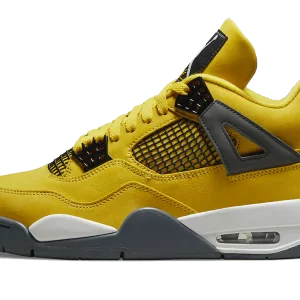 Ressentez l'énergie avec la Jordan 4 Lightning. Une icône du basket revisité pour capturer l'éclat de la victoire avec style.