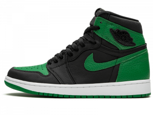 Plongez dans l'élégance intemporelle avec la Jordan 1 Retro High OG GS Black/Pine Green. Une sneaker emblématique qui marie style vintage et performance contemporaine.