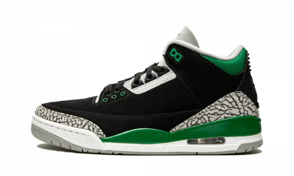 Plongez dans l'audace du style avec la Jordan 3 Pine Green. Une sneaker emblématique qui fusionne l'héritage du basketball et l'esthétique contemporaine.